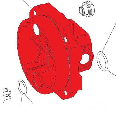FAAC RICAMBI 7171485 FLANGIA POSTERIORE CAVO COSTAMPATO