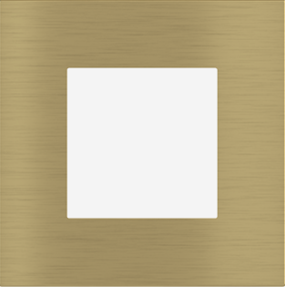 EKINEX EK-DQP-GBB Placca Deep (FF e 71 e 20Venti ) quadrata -METALLO (ALLUMINIO) - ottone