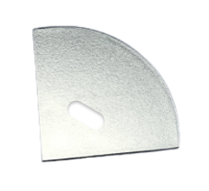 LEDCO EN335/1 TAPPO PER PROFILO PR331 c/COVER CURVA - PZ.01 C/FO