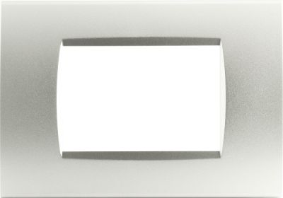 MAPAM 8003-04 Placca Tecnopolimero Art 8003-4 3P Grigio Chiaro