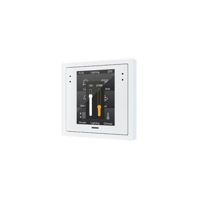 ZENNIO ZVIZ28W Capacitive touch panel (2.8" display) Z28 for 70x70 frames, white
