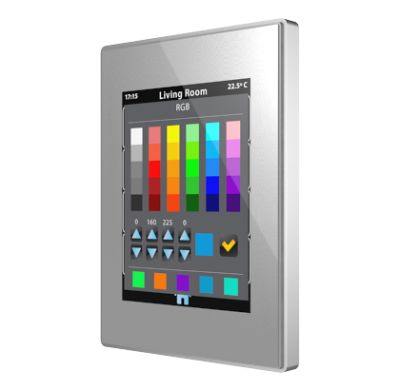 ZENNIO ZVI-Z41PRO-SB Touch Z41 Pro, silver brass frame