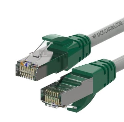 WP RACK WPC-PAT-5F050 CAT 5e F-UTP CROSSOVER PATCH CABLE 5.0m GREEN