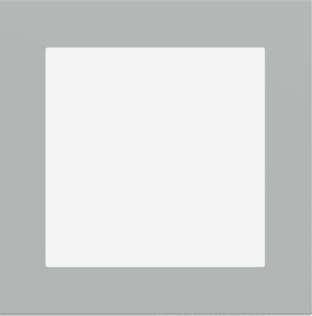 EKINEX EK-DQS-FGE Placca Deep (FF e 71 e 20Venti ) quadrata - FENIX NTM grigio efeso