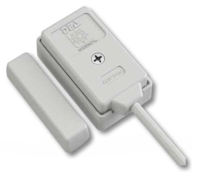 DEA SN-A03P-DRM Rivelatore d’impatto piezodinamico per infissi con magnete - Colore BIANCO