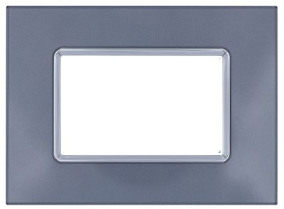 MAPAM 8003BL-3 Placca Vetro Art 8003BL-3 3P Silver