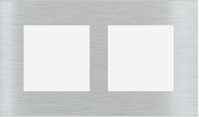 EKINEX EK-S2P-GBQ Placca Surface (71 e 20Venti ) rettangolare colore alluminio