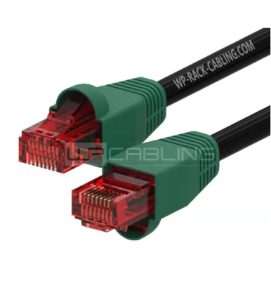 WP RACK WPC-PAT-6U100BL-O Patch Cable Outdoor LDPE Anti-UV Cat.6 U-UPP, 10.0m Black
