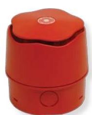 VIMO ASBAN1224RB Low base red electronic siren IP45