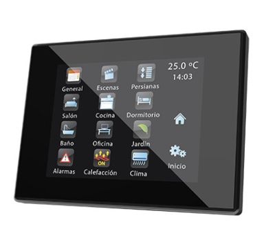 ZENNIO ZVI-Z41PRO-A ZVI-Z41PRO-A Z41 Pro Full Color Capacitive Touch Panel Pro with IP Connection, anthracite/aluminum 