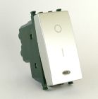 MAPAM 662A Interruttore Bipolare Spia (16A-250V) Gem 662A Alluminio