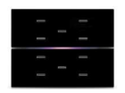 EELECTRON 9025GL310B03 DOUBLE GLASS - 3 MODULES - 10 CH. BLACK + RGB