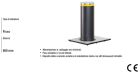 FAAC 116506 Dissuasore Fisso  J200/H600 ACCIAIO VERNICIATO