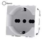 MAPAM 814B Schuko Unel socket (16A-250V) Art 814B White -