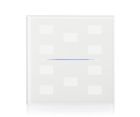 EELECTRON 9025GL10W01 9025 KNX CAPACITIVE BUTTON, WHITE GLASS CUSTOM 10 CHANNELS