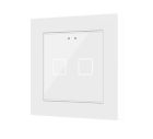 ZENNIO ZVI-F55X2-W ZVI-F55X2-W Flat 55 X2 Backlit capacitive touch switch (55 x 55 mm), 2 modules, white
