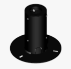 UNISTAB BS3040N base universale NERA diametro 215mm per pali d. 60