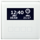 MDT SCN-LCDGW.01 SCN-LCDGW.01: Glass central operating unit with LCD display, white