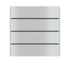 EKINEX EK-TRO-GB_ Rectangular horizontal metal button for FF series 4-channel push button (4 pcs)