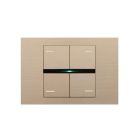 EELECTRON BK04MT-CH KIT 4 SQUARE BUTTONS METAL CHAMPAGNE - LINE