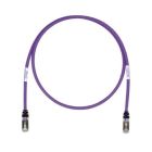 PANDUIT STP6X2MVL Copper Patch Cord- Cat 6A- Violet S/FTP Cable- 2m