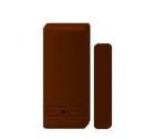 RISCO RWT72M868BRE Trasmettitore senza fili con Contatto magnetico, Batteria al Litio, supervisionato Contatto reed interno ed ingresso per magnete esterno con Trasmissione dello stato Tempo di risposta programmabile fino a 10 msmarrone