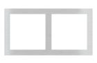 EKINEX EK-P2S-GB_ Placca 2 posti metallo finestra 60x60