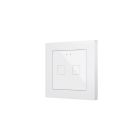 ZENNIO ZVIF55X2V2W Backlit capacitive touch switch (55 x 55 mm) 2-button, white