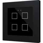 ZENNIO ZVI-F55X4-A ZVI-F55X4-A Flat 55 X4 Backlit capacitive touch switch (55 x 55 mm), 4 modules, anthracite
