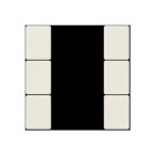JUNG A503TSA Copritasti per sens. 3 canali F50- mod. A500- bianco