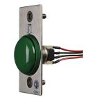 CDVI BPNONF CHOC CAB Green color vandal-proof wired mushroom button with 38mm steel panel
