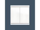 ELSNER 70340 Corlo M2-T- white / white matt Double Push Button