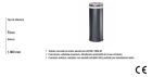 FAAC 116321 Dissuasore Di Sicurezza Fisso  J355 F M30/ H1.000 VERNICIATO TESTA INOX