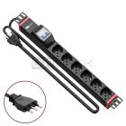 WP RACK WPN-PDU-I02-06 CANALE DI ALIMENTAZIONE (PDU) RACK 19" 6 X ITA/SCHUKO CON MAGNETOTERMICO