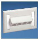 PANDUIT NK4HSFAWY NK 4-port- single gang- flush mount- horizontal- s