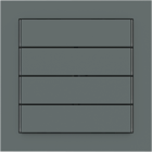 EKINEX EK-T4R-FVC kit of 4 horizontal rectangular Linea 71 buttons (60 x 15) color green