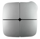 EELECTRON PB40B2CKNX - CR KNX HOMEPAD 4 CH. CHROMO - CROCE NERA - COMPLETA