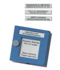 ARITECH INCENDIO DM862-4 Avvisatore manuale di colore blu tipo B a duplice azione per sospensione spegnimento