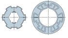 NICE 820.00.00 Nose 83x3 wheel + crown Compatible adapters and supports