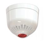 ARITECH INCENDIO ASC366W Sirena piezo-elettronica multitono da interno con base a basso profilo per installazione a soffitto completa di lampeggiante