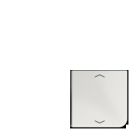 JUNG CD404TSAPLG14 Copritasto per sens. 4 canali-c. simb. mod. CD 500- t.1 e 4- grigio chiaro