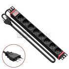 WP RACK WPN-PDU-I01-08 CANALE DI ALIMENTAZIONE (PDU) RACK 19" 8 X ITA/SCHUKO SPINA ITALIANA 16A