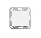 ELSNER 70880 Cala KNX M4-T- pure white RAL 9010 4-gang Push Button