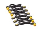 APC UPS AP8706R-WW POWER CABLE KIT 6PCS LOCKING C13-C14 (90°) 1.8 MT