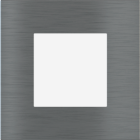 EKINEX EK-DQP-GBS Placca Deep (FF e 71 e 20Venti ) quadrata -METALLO (ALLUMINIO) - titanio