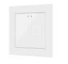 ZENNIO ZVIF55X2VTGW Tastiera capacitiva Flat55, 2 Tasti, bianco brillante