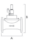 TECNOCONTROL VR947 Manual reset solenoid valve 230V NC DN80 6 bar