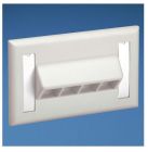 PANDUIT NK4HSFIWY NK 4-port- single gang- flush mount- horizontal- s