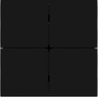 EKINEX EK-TQQ-GAE Kit 4 tasti FF (Form/Flank/NF) 2016 quadrati (40x40) Colore Nero intenso