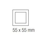EKINEX EK-PQG-F Placca quadrata finestra 55x55mm in NTM